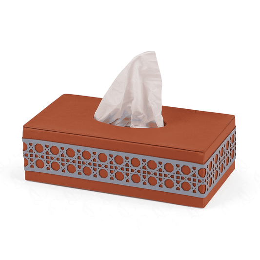 Acento Leather Tissue Box