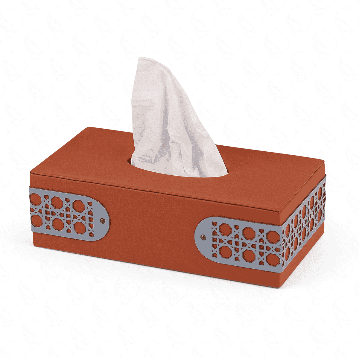 Acento Leather Tissue Box