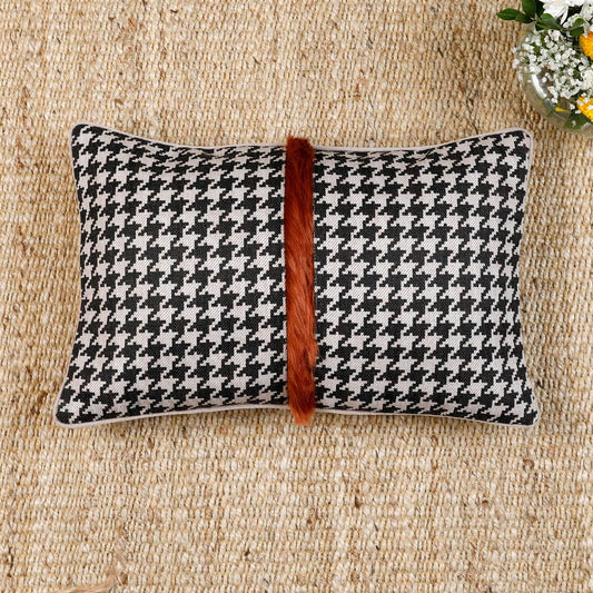 Fur Grid cushion cover