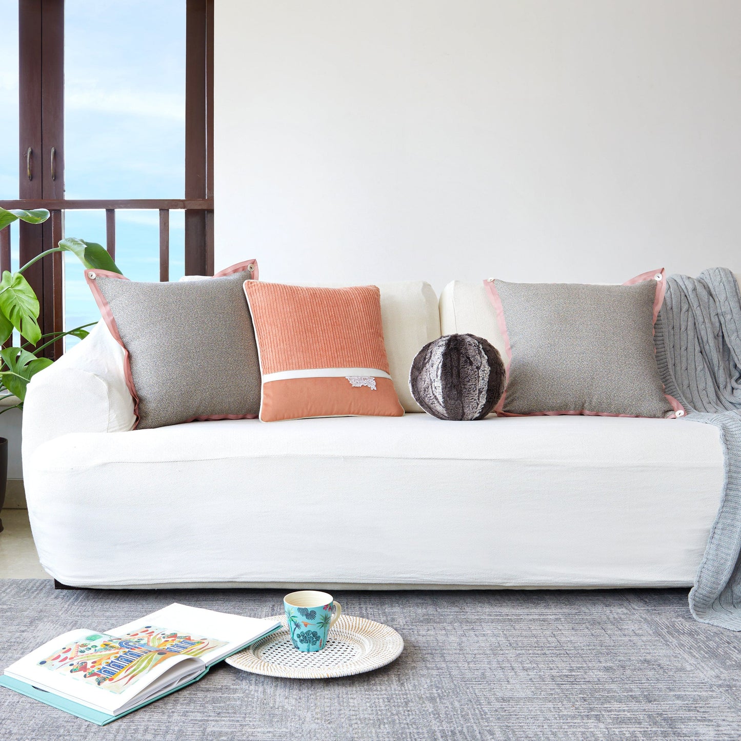 Knitted Cushion Cover Set Of 4