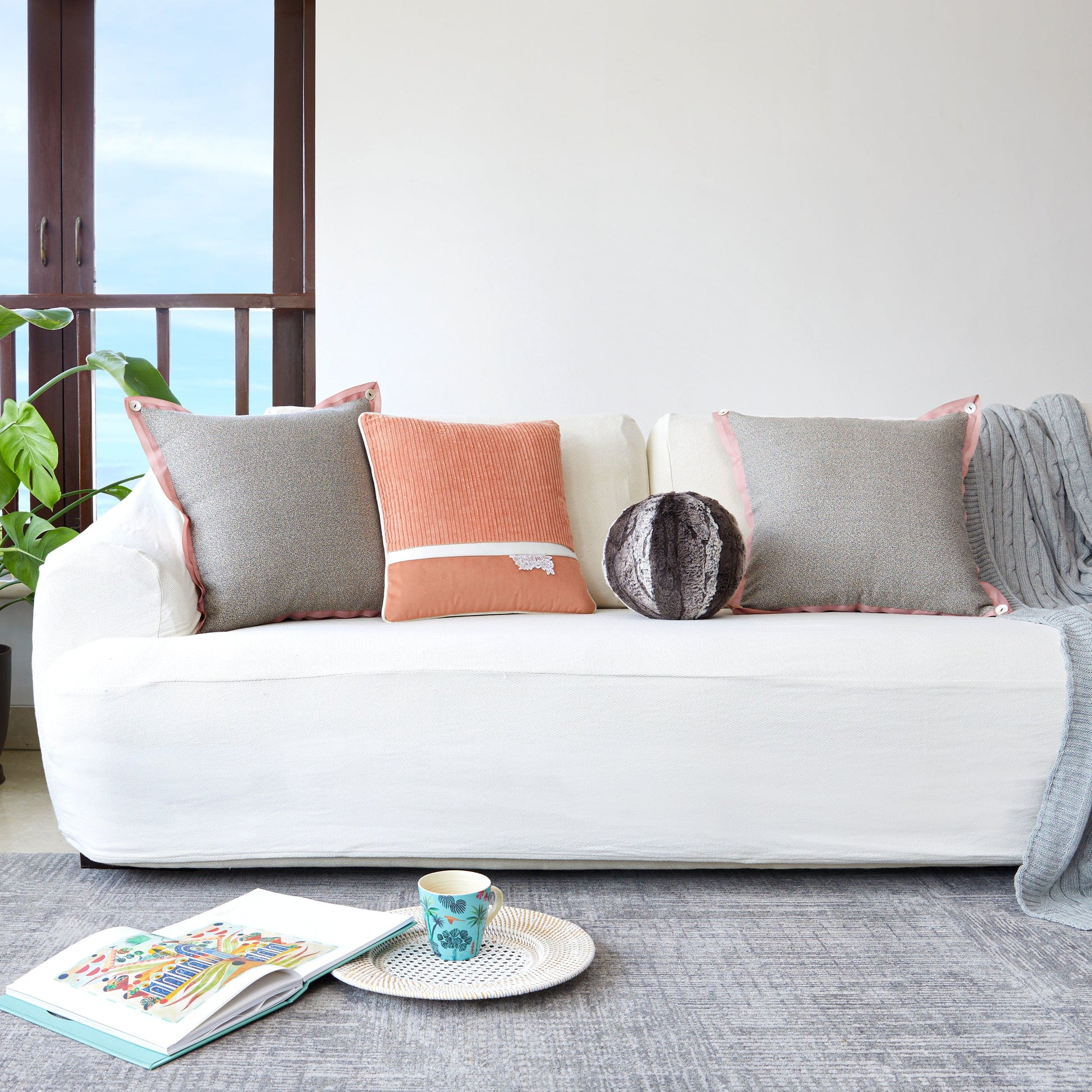 Knitted Cushion Cover Set Of 4