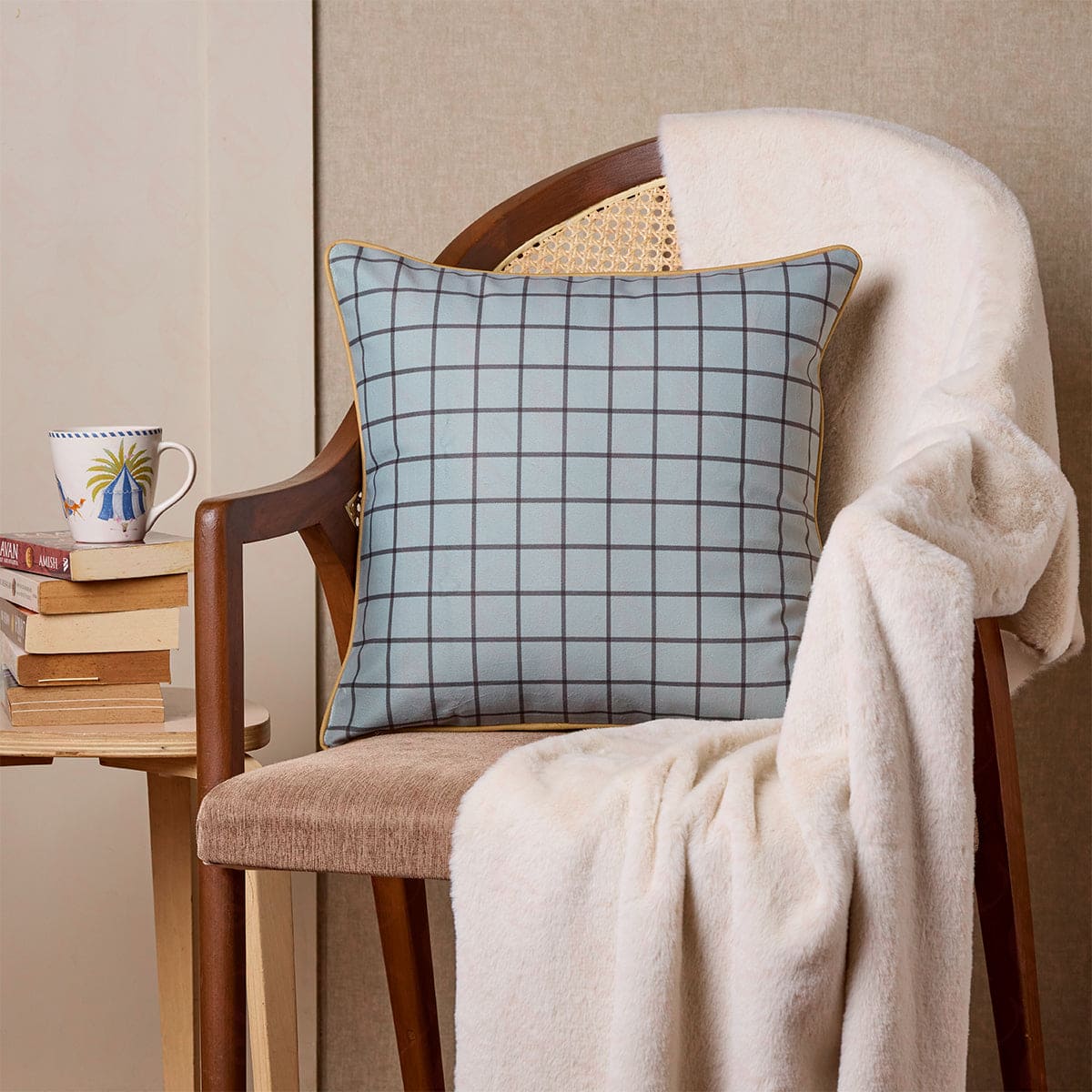 Urban Grid Cushion Cover