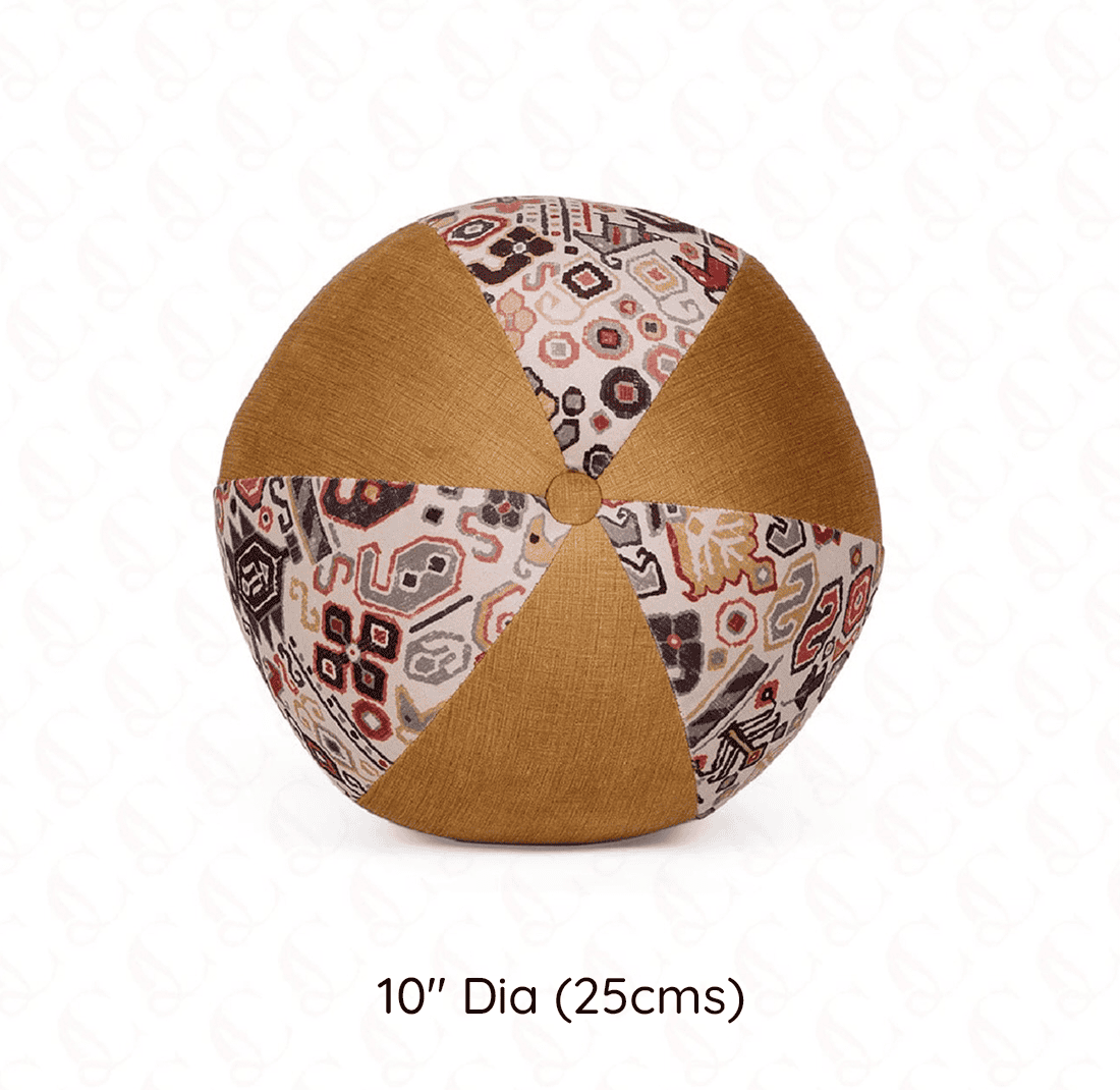 Golden Kaleidoscope Cushion Cover Set of 3