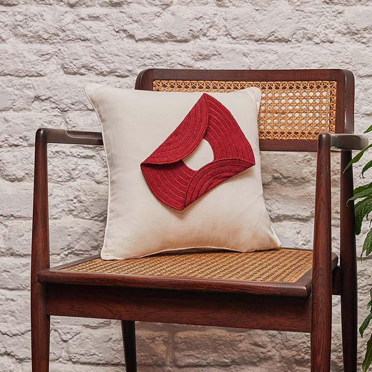 Scarlet Orbit Cushion Cover