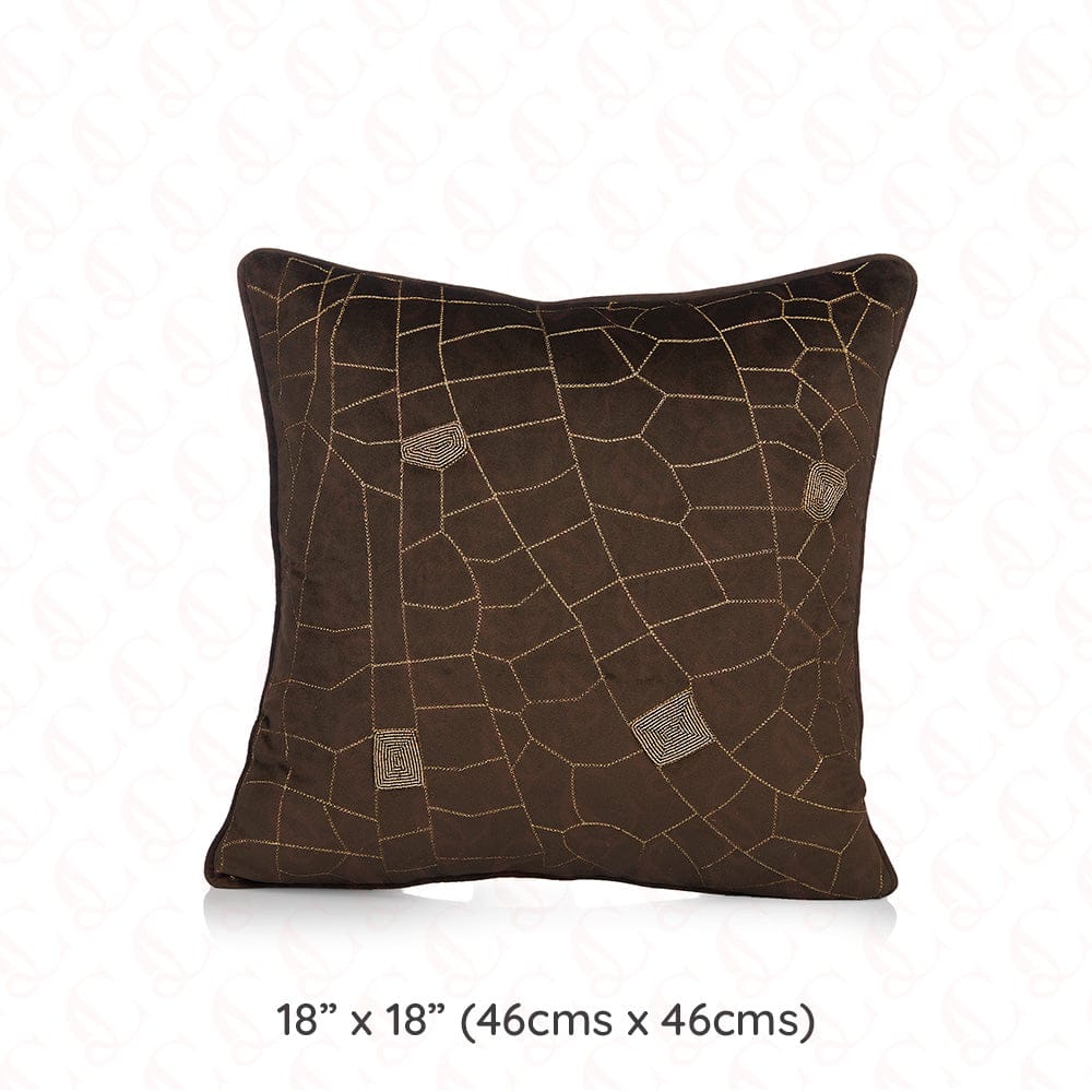 Golden Web Cushion Cover