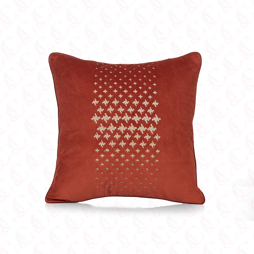 Jagged Checks Cushion Cover