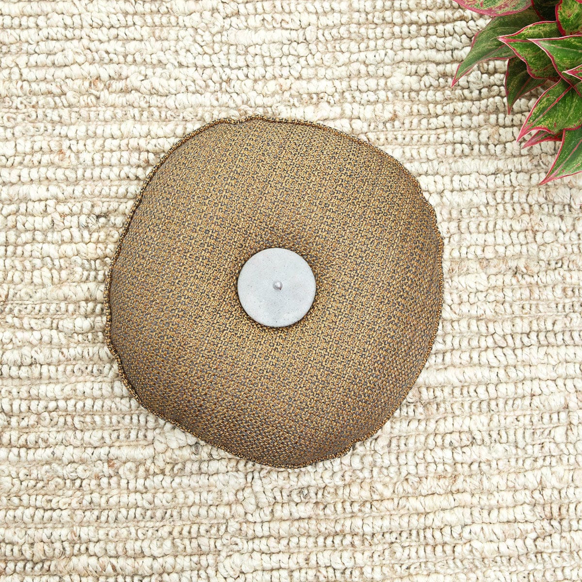 Rotund Raku Disc Cushion