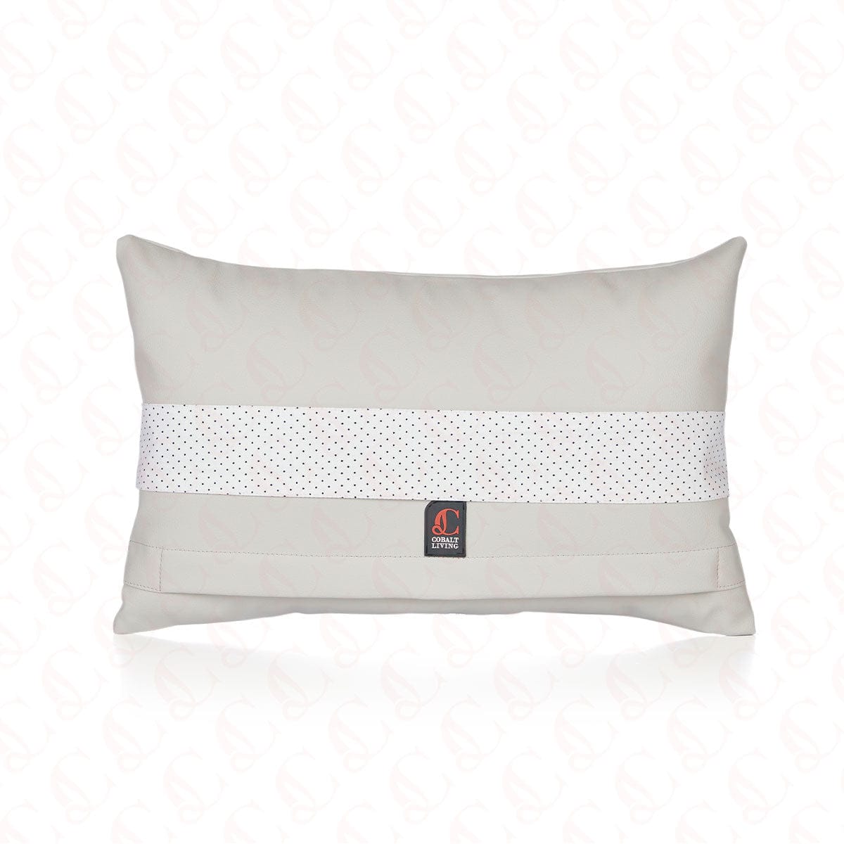 Weft Leather Cushion Cover