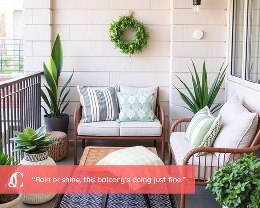 Create a Cozy Balcony for Rainy Days with Waterproof Furnishings