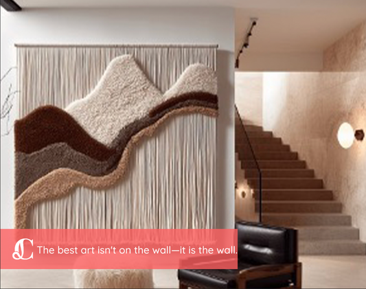 Art Beyond Frames: Why Textile, Plaster & Sculptural Wall Pieces Are the Biggest Interior Trend Right Now