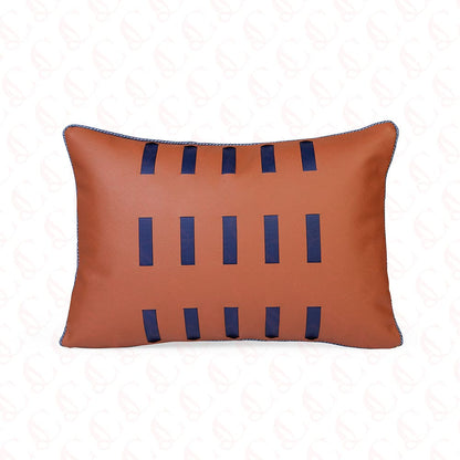 Tan Leather Cushion Cover