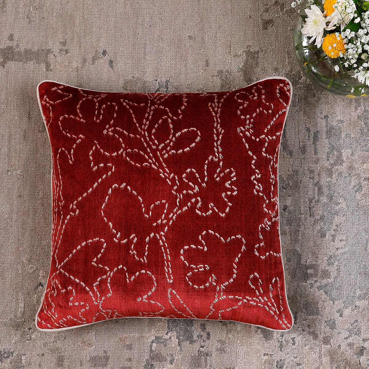 Emberstitch Cushion Cover