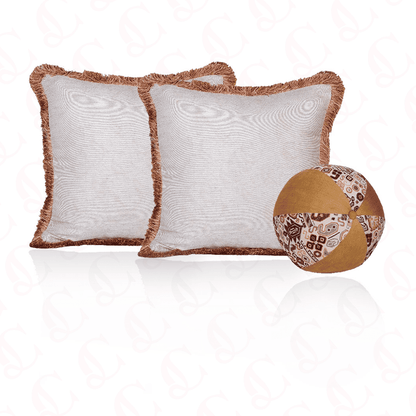 Golden Kaleidoscope Cushion Cover Set of 3
