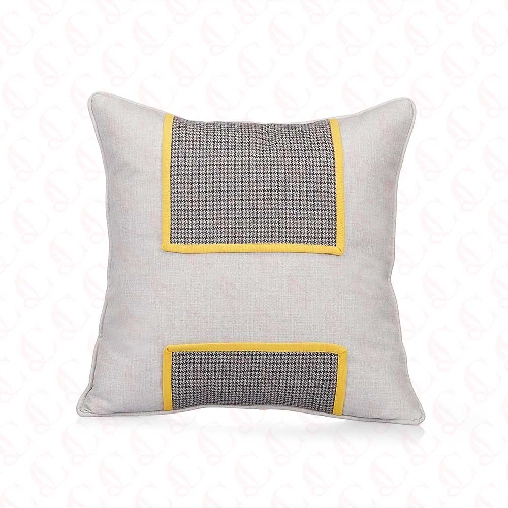 Grey Houndstooth Cushion Cover