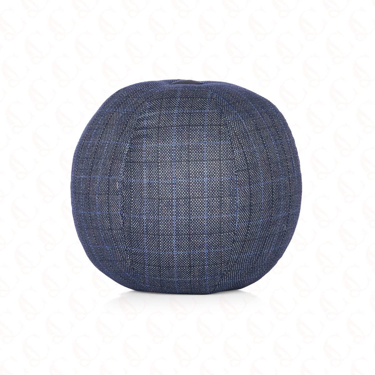 Blue Bulbous Ball Cushion