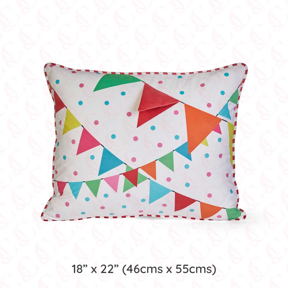 Flags-Up Multi-Coloured Cushion Cover