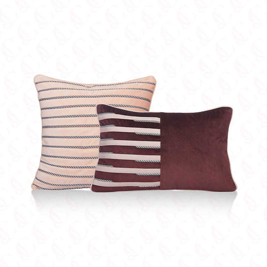 Ruled Cushion Cover Set Of 2