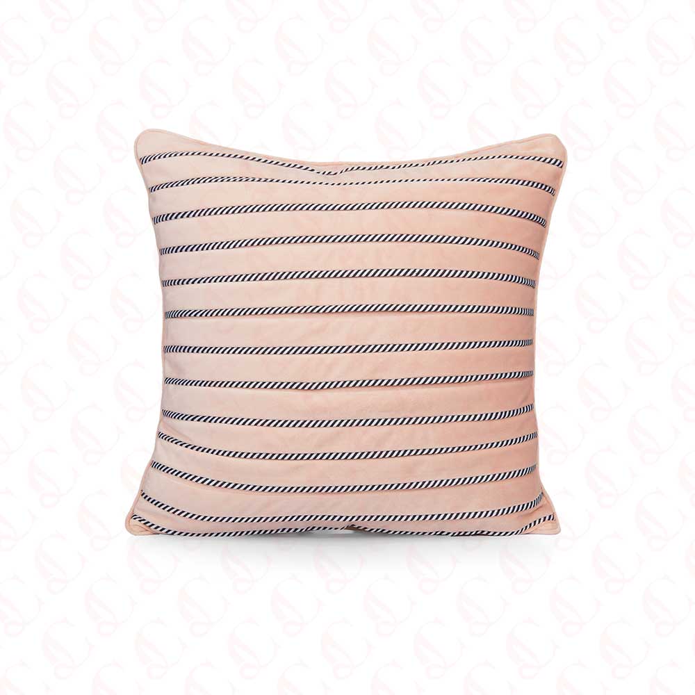Pink Textured Cushion cover