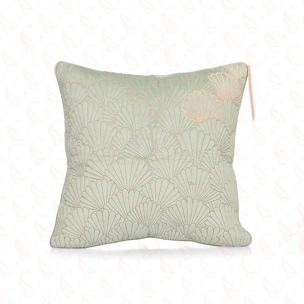 Floral Embroidered Cushion Cover