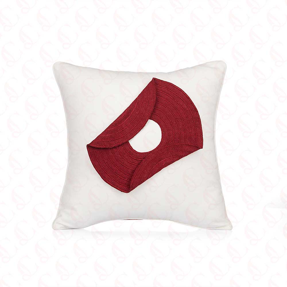Scarlet Orbit Cushion Cover